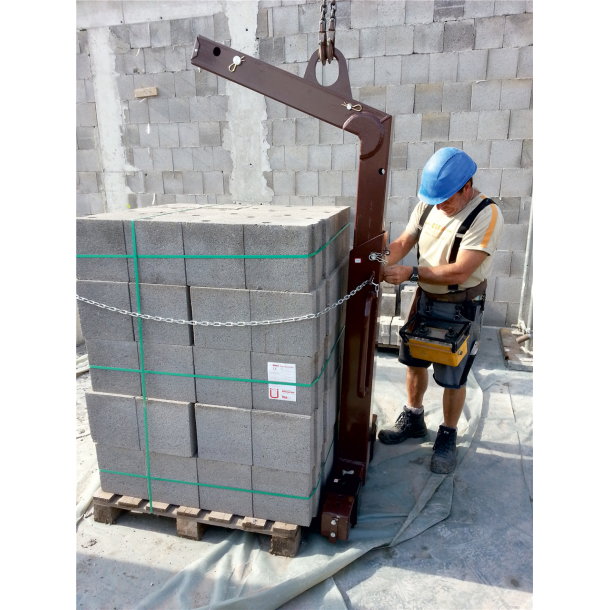 Crane and loading fork | model 2000 | galvanized